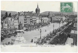 CLERMONT-FERRAND 63 Place de Jaude CPA écrite à Melle Colombe à Missy en 1924 - Imagen 1 de 2