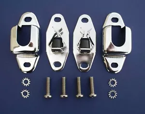 55 56 57 Chevy Nomad & Wagon Pestillos del asiento trasero *CHROME* - Imagen 1 de 1