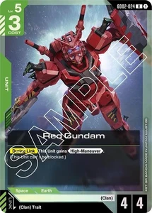 Red Gundam Foil - GD02-024 - NM - Gundam TCG Card Game - Picture 1 of 1