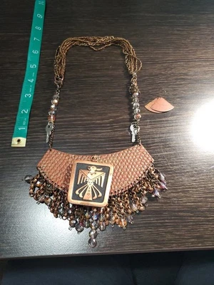 Collar Fénix Cobre con Pendientes Foto 1 de 3