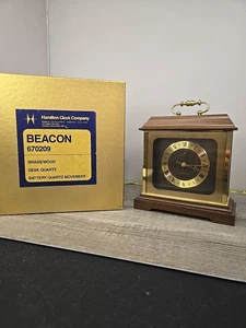 Hamilton Latón Metal Manto Cuarzo Reloj Baliza 670209 Caja Original  - Imagen 1 de 14