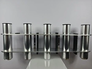 Soporte de caña de pescar de 5 tubos de acero inoxidable para barco-*Ver fotos* OpenBox - Imagen 1 de 20