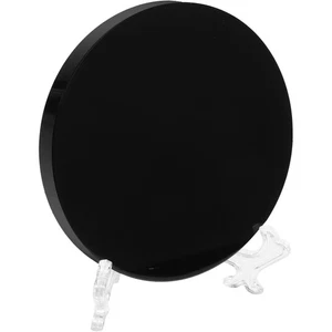 Obsidian Divining Mirror Small Round Scrying Vosarea Black Circle - Picture 1 of 12