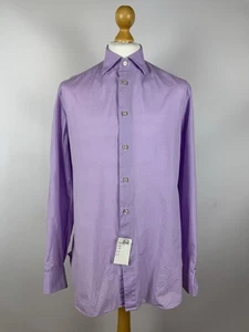 Kiton Napoli Men’s Dress Shirt 16 1,2/42 L-XL lilac - Picture 1 of 10