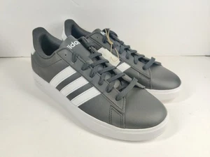 Adidas Size 9.5 Grand Court 2.0 Black White Sneaker Shoe Casual - Picture 1 of 11