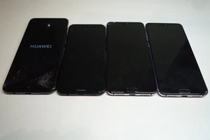 Lote de trabajo 4x teléfonos Huawei - P20 Pro CLT-L29, P20 Lite ANE-LX1, P Smart Z STK-LX1 - Imagen 1 de 9
