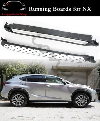 Running Boards fits for Lexus NX200 NX300h NX200T 2015-2021 Side Step Nerf Bars - Imagem 1 de 4