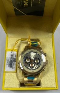 Invicta Men’s Specialty Stanless Steel Chrono Gold-Tone Watch 19240 NEW, WORKING - Picture 1 of 6