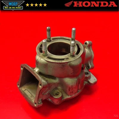 1994 HONDA CR80R ENGINE CYLINDER BARREL JUG ~ DAMAGED BORE 88-02 GENUINE OEM  - Image 1 of 4