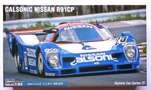 HASEGAWA 1/24 Calsonic Nissan R91CP HC-31 #21131 w/ Cartograf decal model kit - Picture 1 of 12