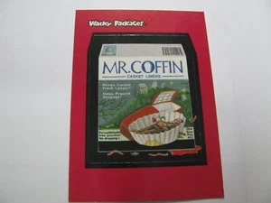 Wacky Packages Series 1 promo card Mr Coffin Promo 1 Topps Cards - Picture 1 of 2