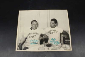 Rocky Marciano  Type 1 Photo Pre-Fight Meal W/ Boxer Lou Ambers 1953 DN066 - Picture 1 of 2