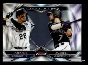 2020 Finest #FD-12 Brendan Rodgers / Nolan Arenado Finest Duals - Picture 1 of 2