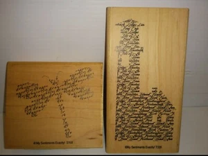 MY SENTIMENTS S168 DRAGONFLY SCRIPT & T335 LIGHTHOUSE SCRIPT, SET OF 2, NNB - Picture 1 of 4