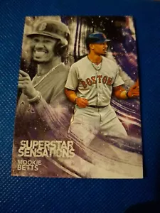 2018 MOOKIE BETTS TOPPS SUPERSTAR SENSATIONS CARD #SSS-47 RED SOX LA DODGERS - Picture 1 of 2