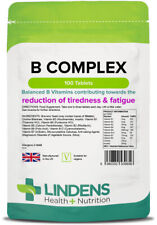 Vitamin B Complex B1 B2 B3 B5 B6 B9 B12 Folic Acid 4-PACK 400 Tablets