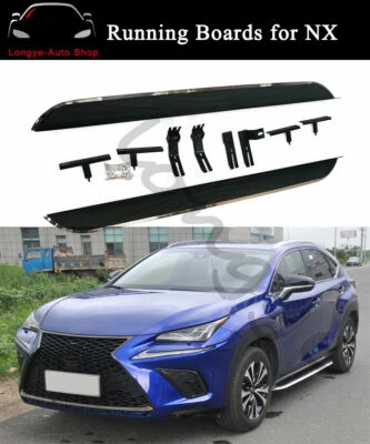 Running Boards fits for Lexus NX200 NX300h NX200T 2015-2021 Side Step Nerf Bars - Imagem 1 de 4
