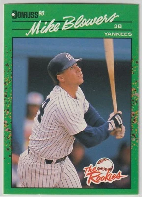 1990 Donruss The Rookies - MIKE BLOWERS - RC #26 - New York Yankees (B) - Image 1 of 2