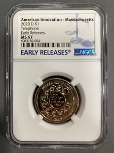 2020D American Innovations Massachusetts - NGC MS 67 - Picture 1 of 2