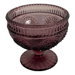 The Pioneer Woman Adeline Plum Footed Dessert Sundae Cup Goblet Purple Ice Cream - Picture 1 of 9