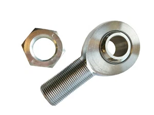 7/8" x 7/8" UNF Male RH Rose Joint + Half Nut - Ultra High Performance Rod End - Picture 1 of 1
