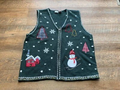 VTG Northcrest Sweater Vest Womens Sz 14W/16W (1X)  holiday Christmas - Image 1 of 4