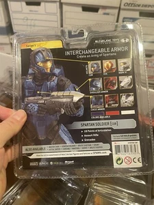 Figura McFarlane 2008 Halo 3 Serie 1 Spartan Soldier Mark Vi 6 azul/blanca - Imagen 1 de 3