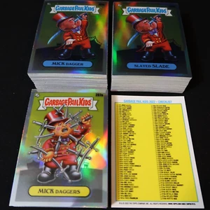 2022 GARBAGE PAIL KIDS CHROME 5 100 CARD REFRACTOR SET 5TH SERIES 1986 GPK - Picture 1 of 2