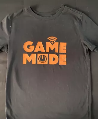 Gamer T Shirt Kids Sz 8-10 Cat & Jack Game Mode Black Kids Tee - Image 1 of 2