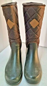 regatta lady fleetwood quilted wellies brown