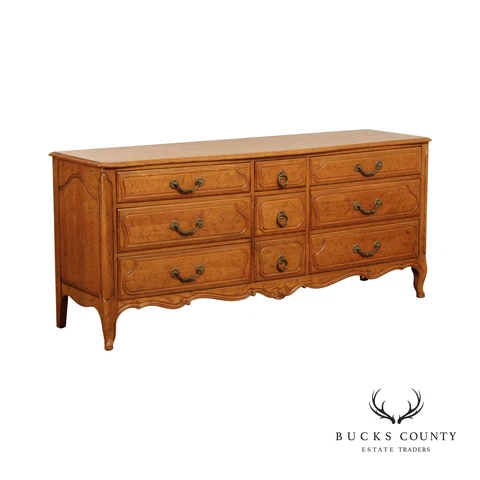 Davis Cabinet Co. French Provincial Style Triple Dresser Cover