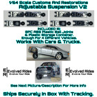 Adjustable Suspension Lowered Or Lifted 8PC For 1/64 Scale Custom Restoration