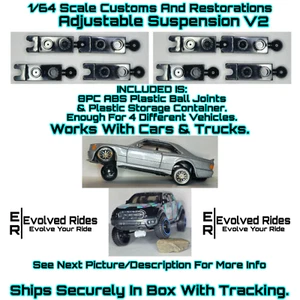 Adjustable Suspension Lowered Or Lifted 8PC For 1/64 Scale Custom Restoration - Picture 1 of 5
