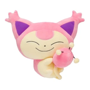 Pokemon Center Skitty Galarian Meowth plush doll stuffed toy Meowth's Day 【USED】 - Picture 1 of 3