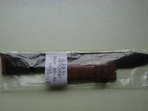 Genuine Iwc Portofino Crocodile Montre Bracelet 20 Mm Marron 20/16 Neuf Iwa20083 - Picture 1 of 5