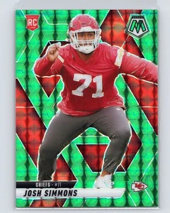 2025 Panini Mosaic #398 Josh Simmons Mosaic Green - Picture 1 of 2