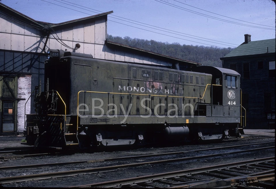 Diapositiva original - MGA MRY Monongahela Rwy Baldwin 414 Brownsville PA 1969 Foto 1 de 1