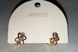 BRAND NEW MIMCO ADORBS HOOP STUD EARRINGS (YG) - Bild 1 von 3