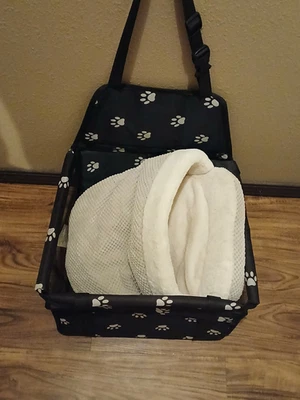 Portaequipajes de viaje con asiento de hamburguesa para perro gato portátil de viaje Foto 1 de 4