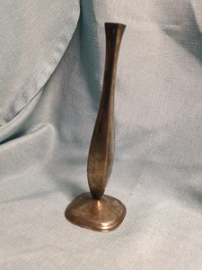 Beautiful Vintage MCM Silver Plated Bud Vase 7.5 Inch - Picture 1 of 6