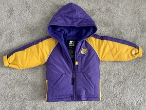 Vintage LSU Tigers Starter Zip Up Jacket Youth 3T - Picture 1 of 5