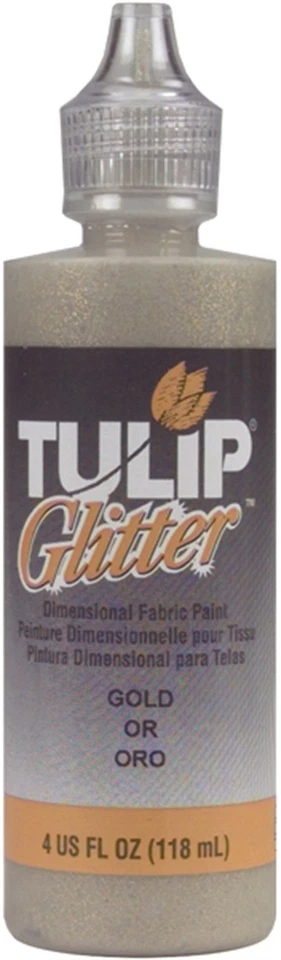 I Love To Create Tulip Dimensional Fabric Paint 4oz-Glitter - Gold (3Pk) - Image 1 of 1