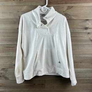 T by Talbots Damen Shirt Langarm gesprenkelt Mock Snap Neck Pullover Größe XL - Bild 1 von 10