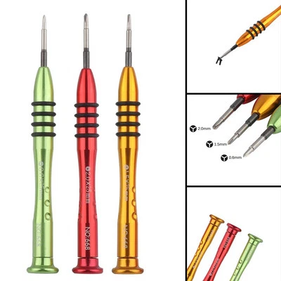 3 Pieces 0.6mm 1.5mm 2.0mm Y Tip Triwing Screwdriver For Phone Smartwatch Repair - Image 1 of 4