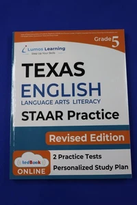 Lumos Learning Texas English Grade 5 STAAR Practice Tests and Workbook - Picture 1 of 5