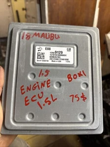 Módulo de control de motor cerebral de computadora 18 MALIBU ECU ECM EBX de 1,5 l caja #1 - Imagen 1 de 3