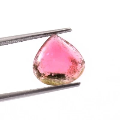 Loose Gemstone Natural Certified Bio Tourmaline Smooth Heart Cabochon A605 - Image 1 of 3