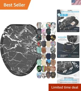 Soft Close Toilet Seat , Quiet and Slow Close Lid and Seat, Strong Bumpers an... - Picture 1 of 8