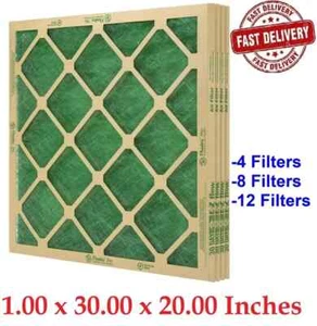 Flanders Air Filters,20" x 30" x 1" Precisionaire Nested Glass - 4/8/12 Pack - Picture 1 of 7