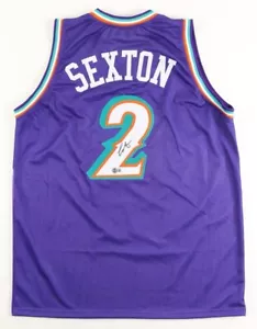 Collin Sexton #2 Utah Jazz Autographed Jersey Beckett Certified - Picture 1 of 3
